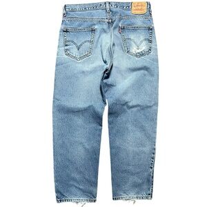Levi’s 550 Relaxed Fit Distressed Denim Blue Jeans Men’s Size 36x30